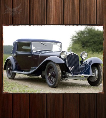 Металлическая табличка Alfa Romeo 8C 2300 Drophead Coupe by Castagna